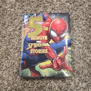 Marvel Spider-Man 5-Minute Stories Book with Red and Blue Cover